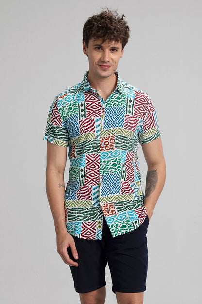 Wizzy Lines Green Shirt | Relove