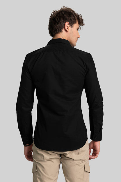Functional Pocket Black Shirt | Relove