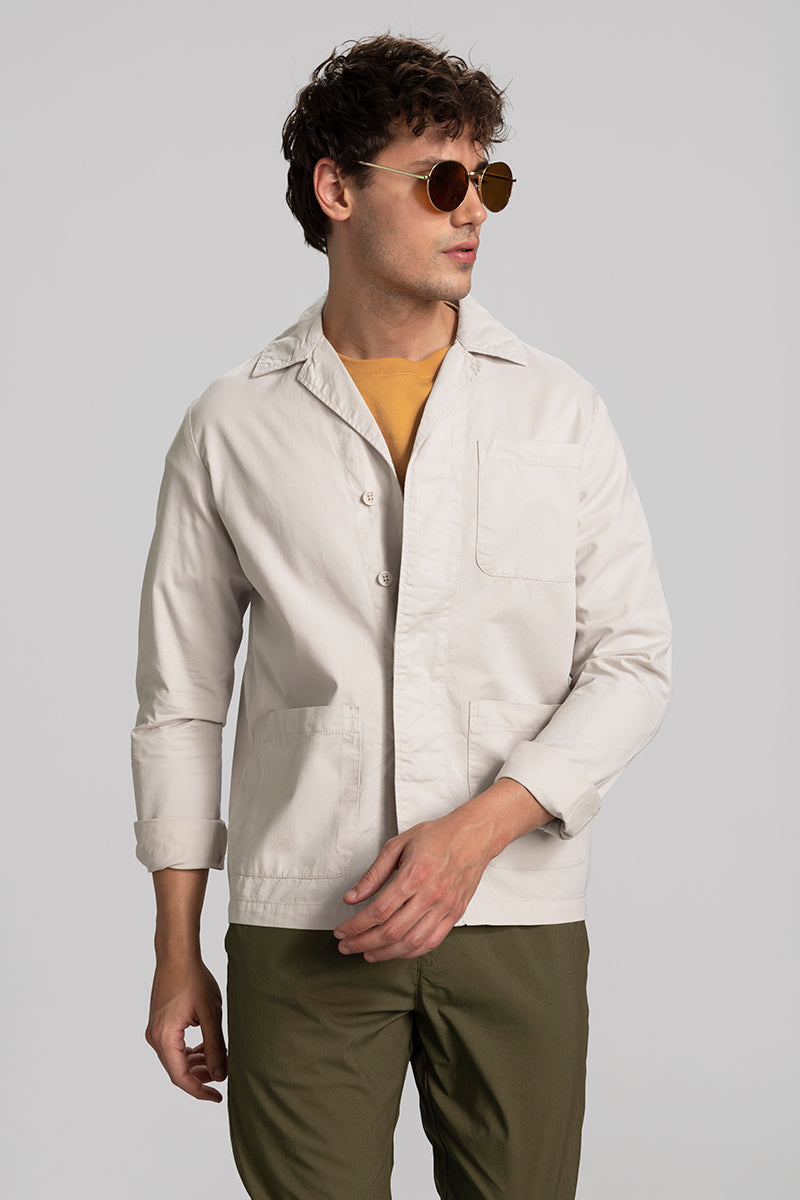 Shatsu Off-White Overshirt | Relove