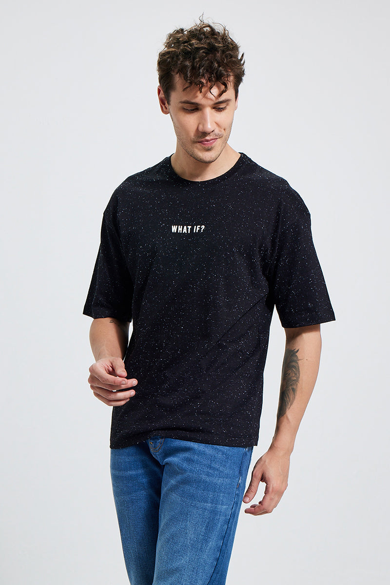 What If Black Oversized T-Shirt | Relove