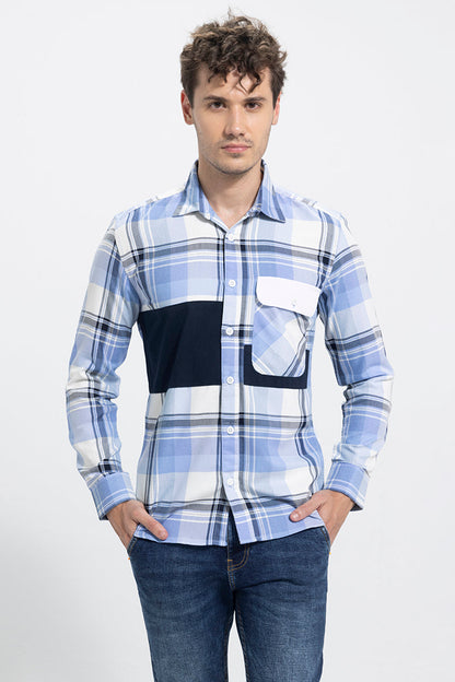 Flap Pocket Blue Shirt | Relove