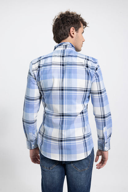 Flap Pocket Blue Shirt | Relove