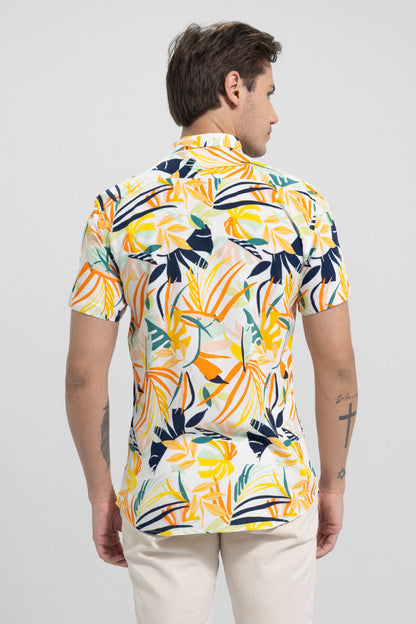 Garden Tropical White Shirt | Relove