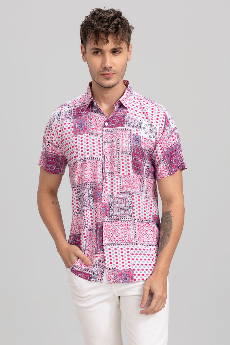 Baroque Bandana Pink Shirt | Relove