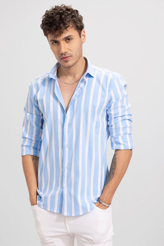 Awning Stripe Blue Shirt | Relove