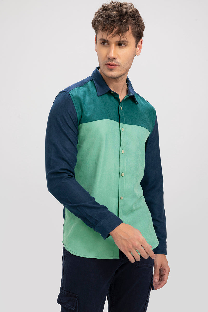 Semisplit Green Cord Shirt | Relove