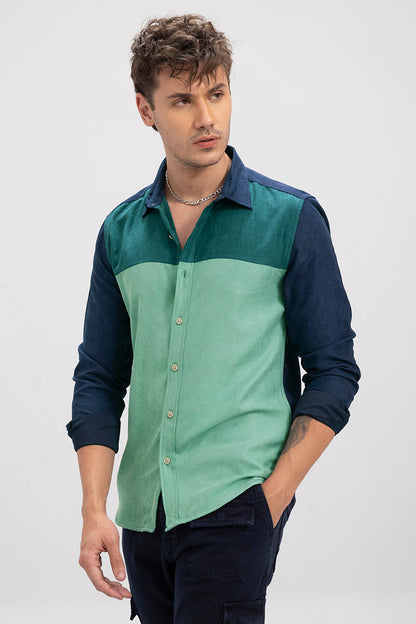 Semisplit Green Cord Shirt | Relove