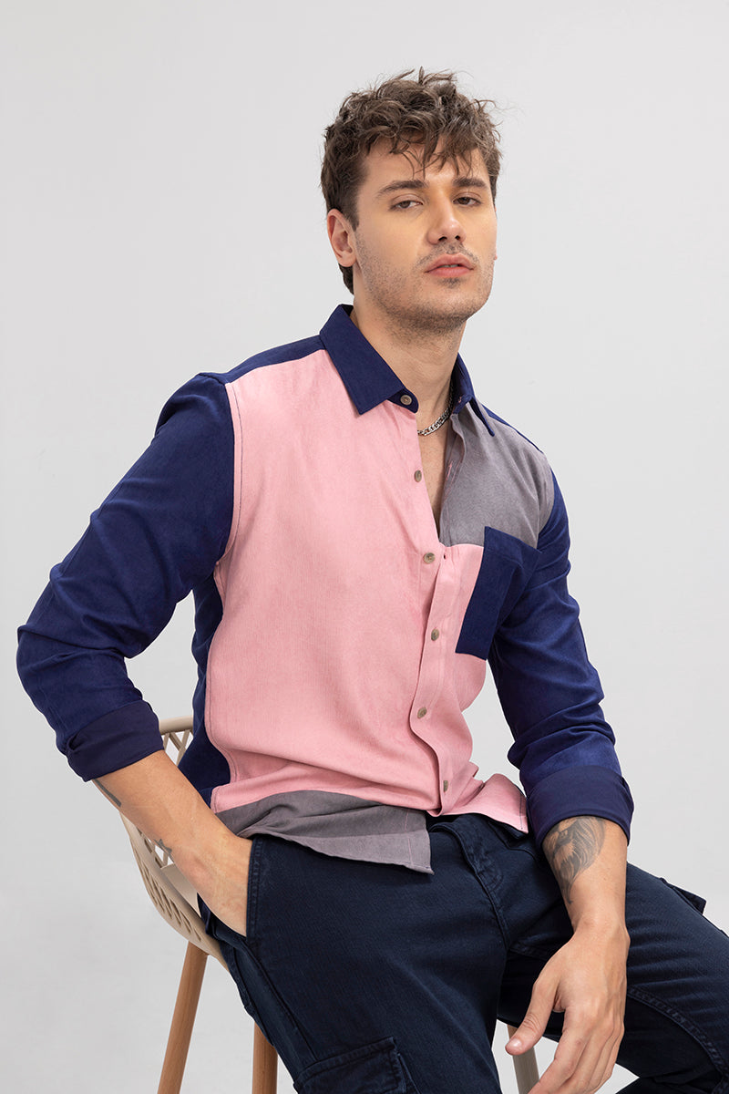 Twocut Pink Cord Shirt | Relove