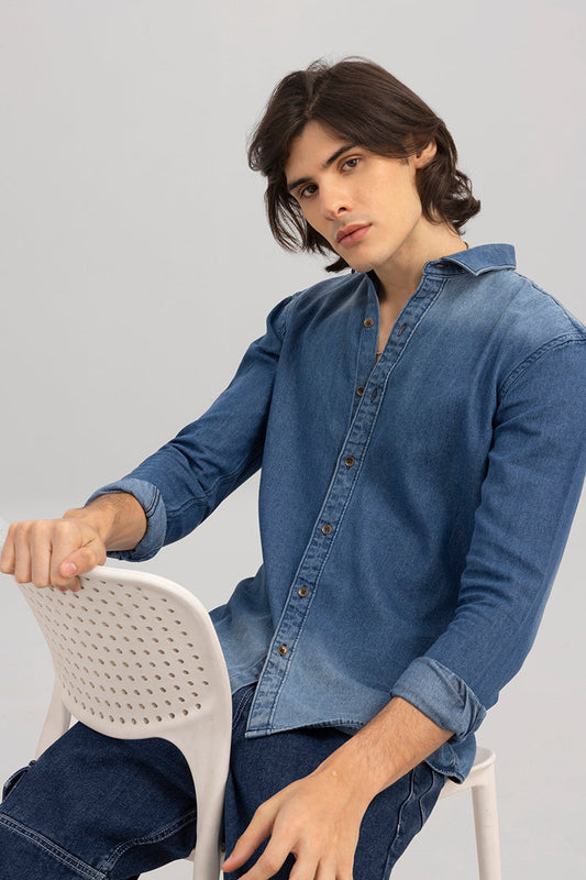 Inkast Royal Blue Denim shirt | Relove