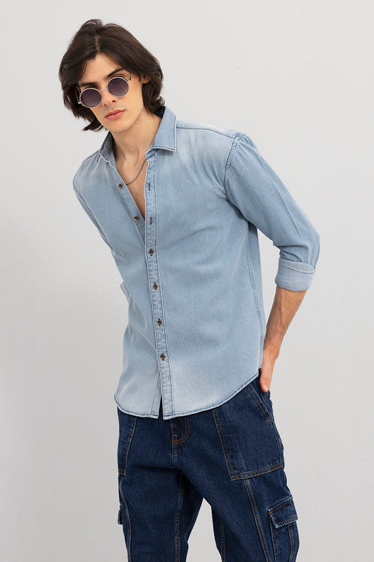 Inkast Sky Blue Denim shirt | Relove