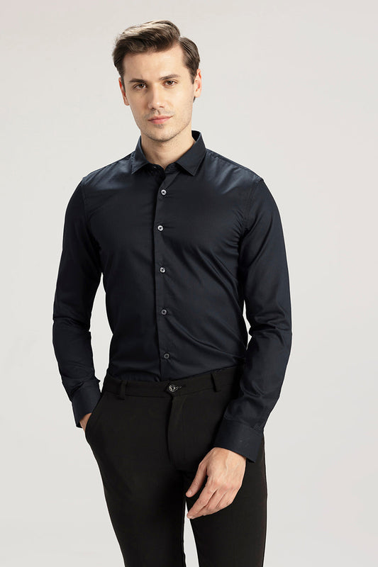 Stellar Line Black Giza Cotton Shirt | Relove