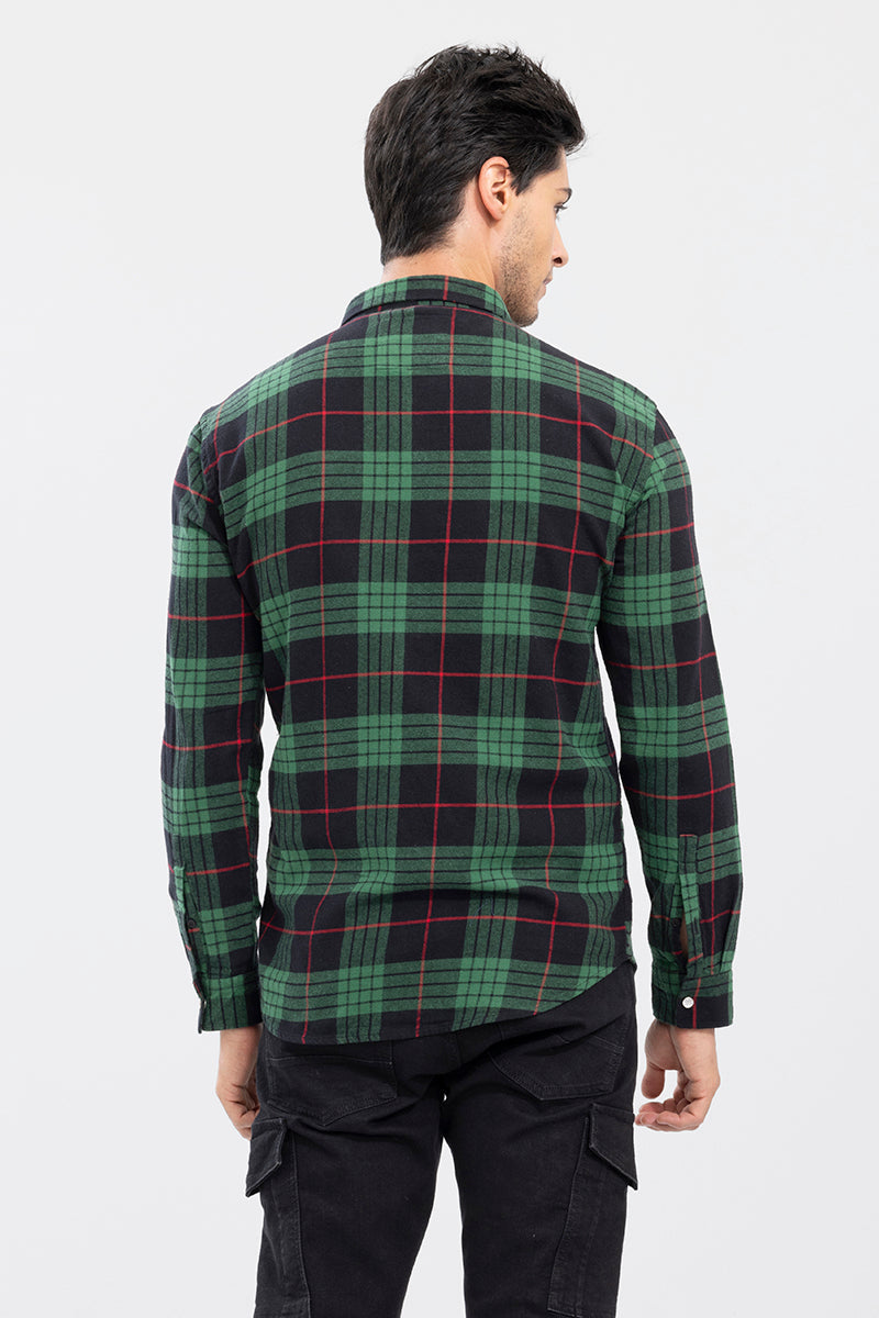 Shepherd Flannel Check Black Shirt | Relove
