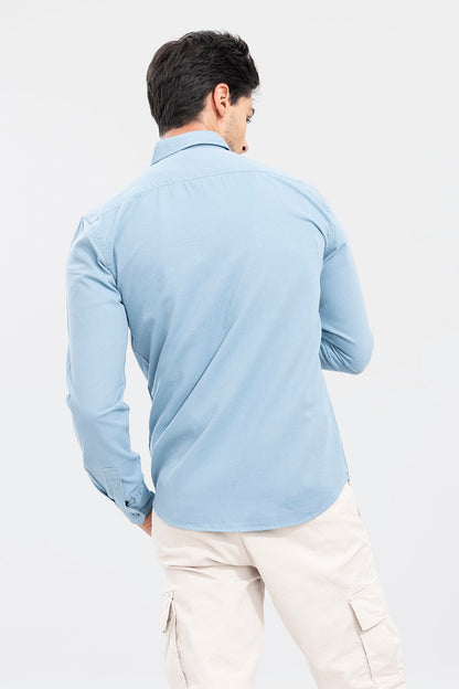 Overdyed Sky Blue Shirt | Relove