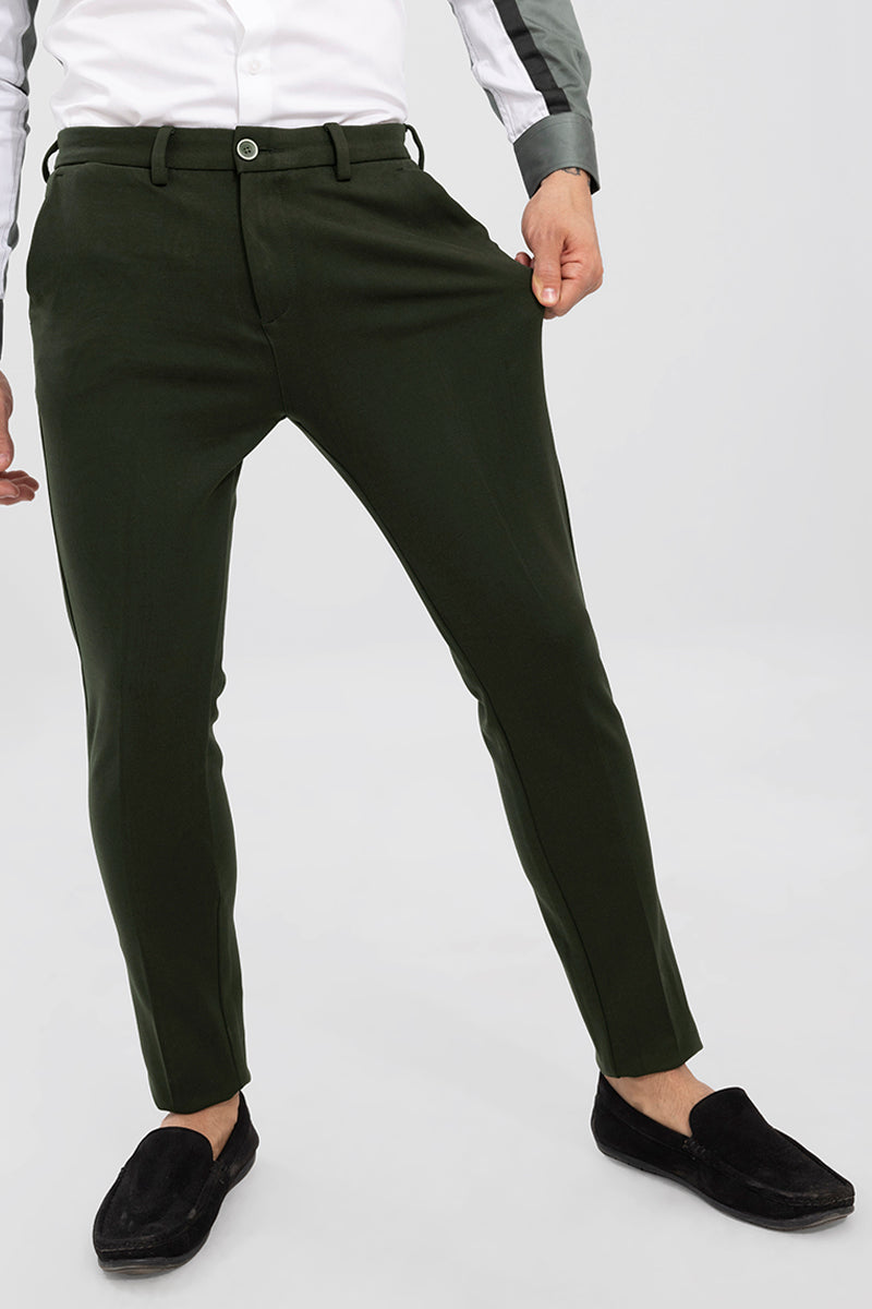 Active Moss Green Stretch Pants | Relove