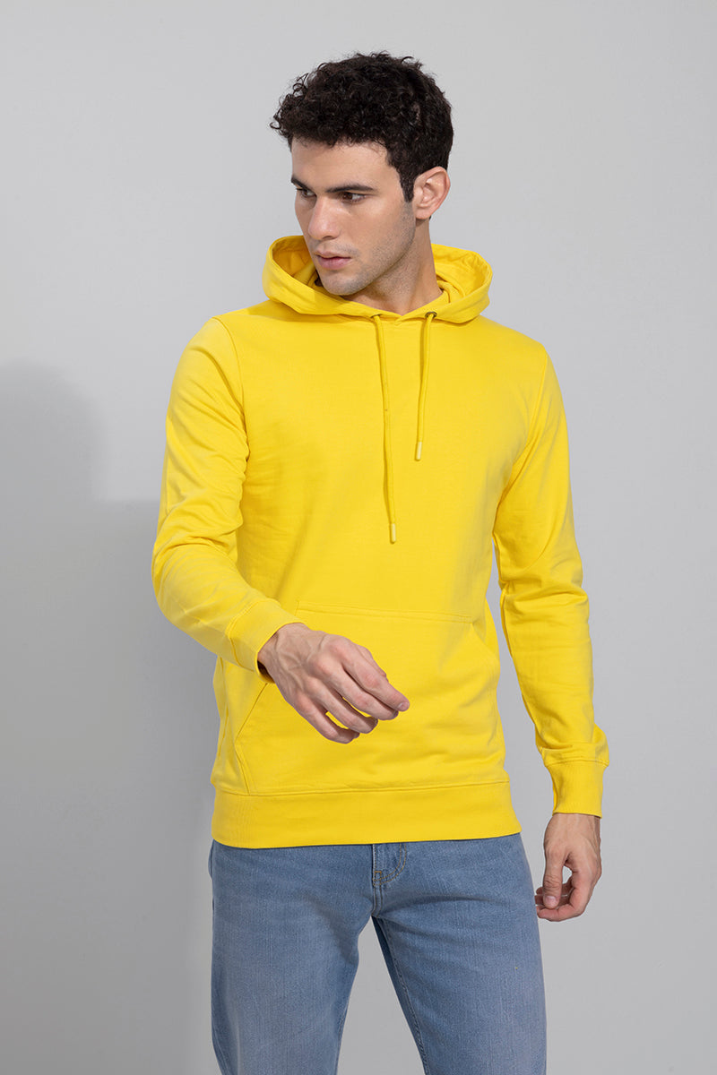 Solid Yellow Hoodie | Relove