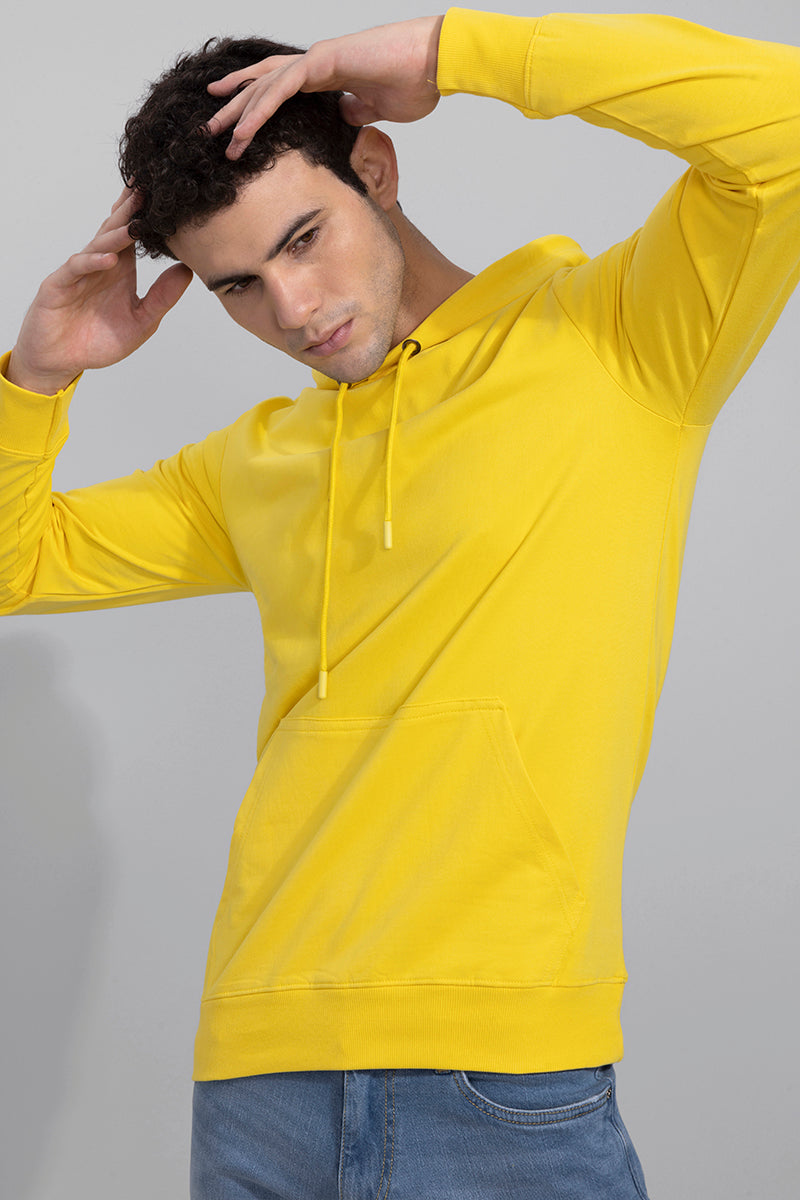 Solid Yellow Hoodie | Relove