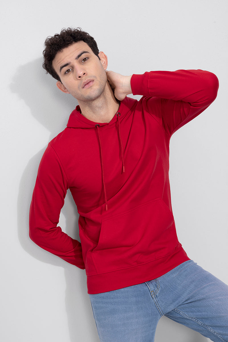 Solid Red Hoodie | Relove