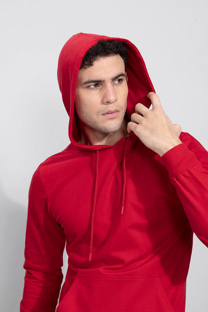 Solid Red Hoodie | Relove