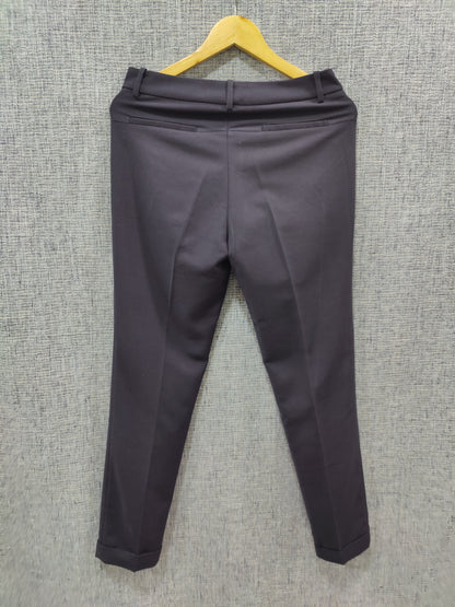 ZARA Women's Dark Blue Trouser | Relove