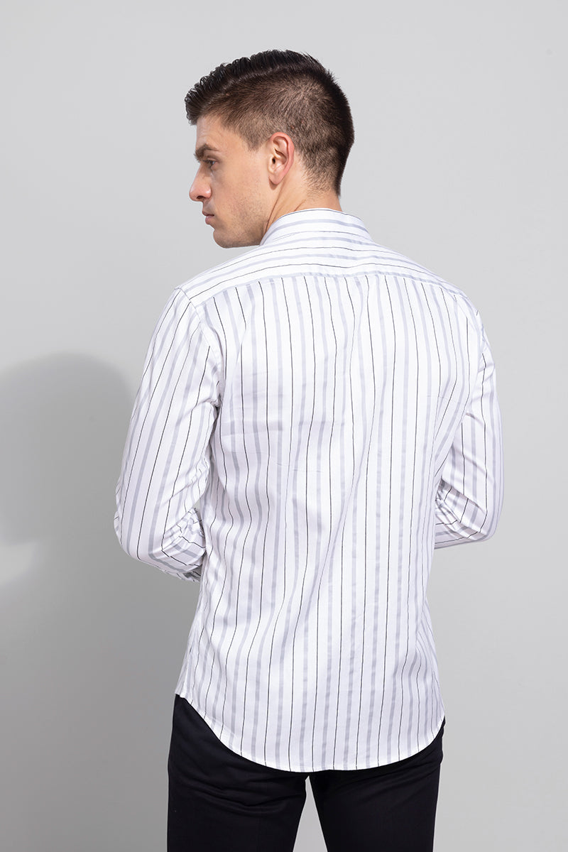 Hoary White Stripe Shirt | Relove