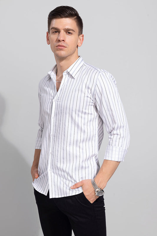 Hoary White Stripe Shirt | Relove