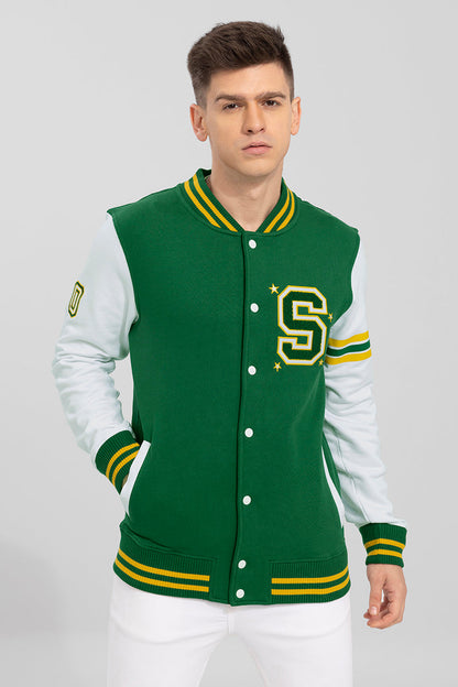 Seigneur Green Varsity Jacket | Relove