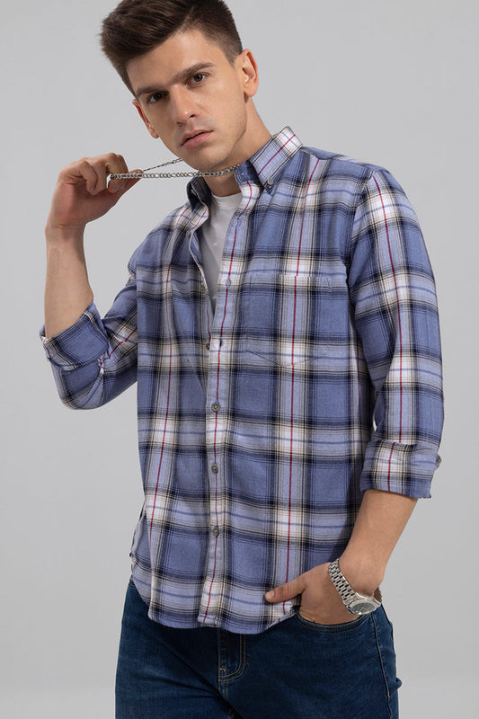 Arcade Checks Light Blue Shirt | Relove