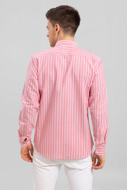 Roman Stripe Pink Stripe Shirt | Relove
