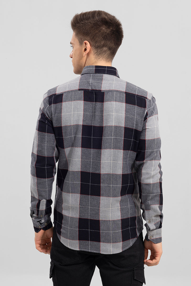 Arcade Checks Grey Shirt | Relove