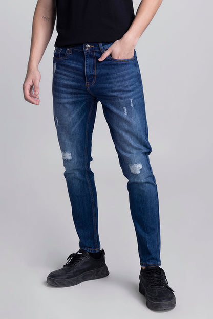 Kross Shaded Blue Skinny Jeans | Relove