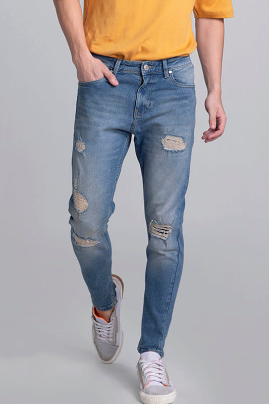 Scuttle Ocean Blue Skinny Jeans | Relove