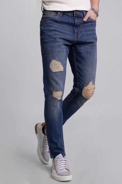 Jack Grunge Blue Skinny Jeans | Relove