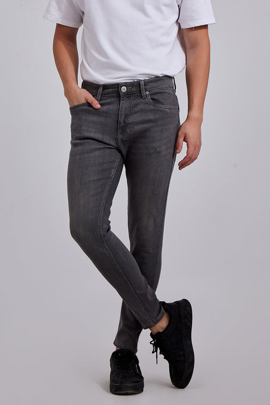 Zack Charcoal Black Skinny Jeans | Relove