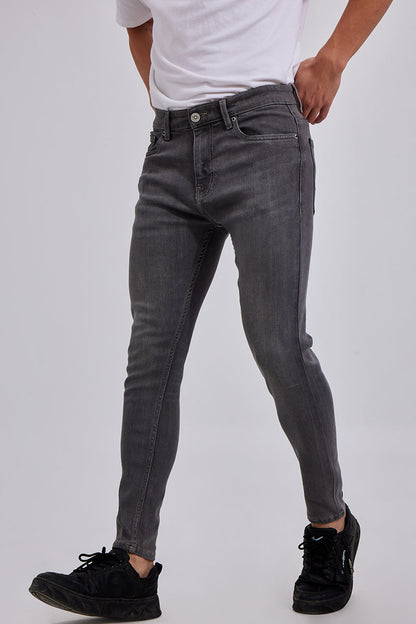 Zack Charcoal Black Skinny Jeans | Relove