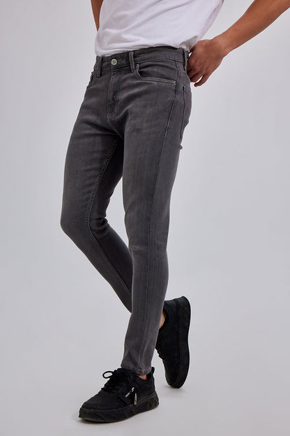 Zack Charcoal Black Skinny Jeans | Relove