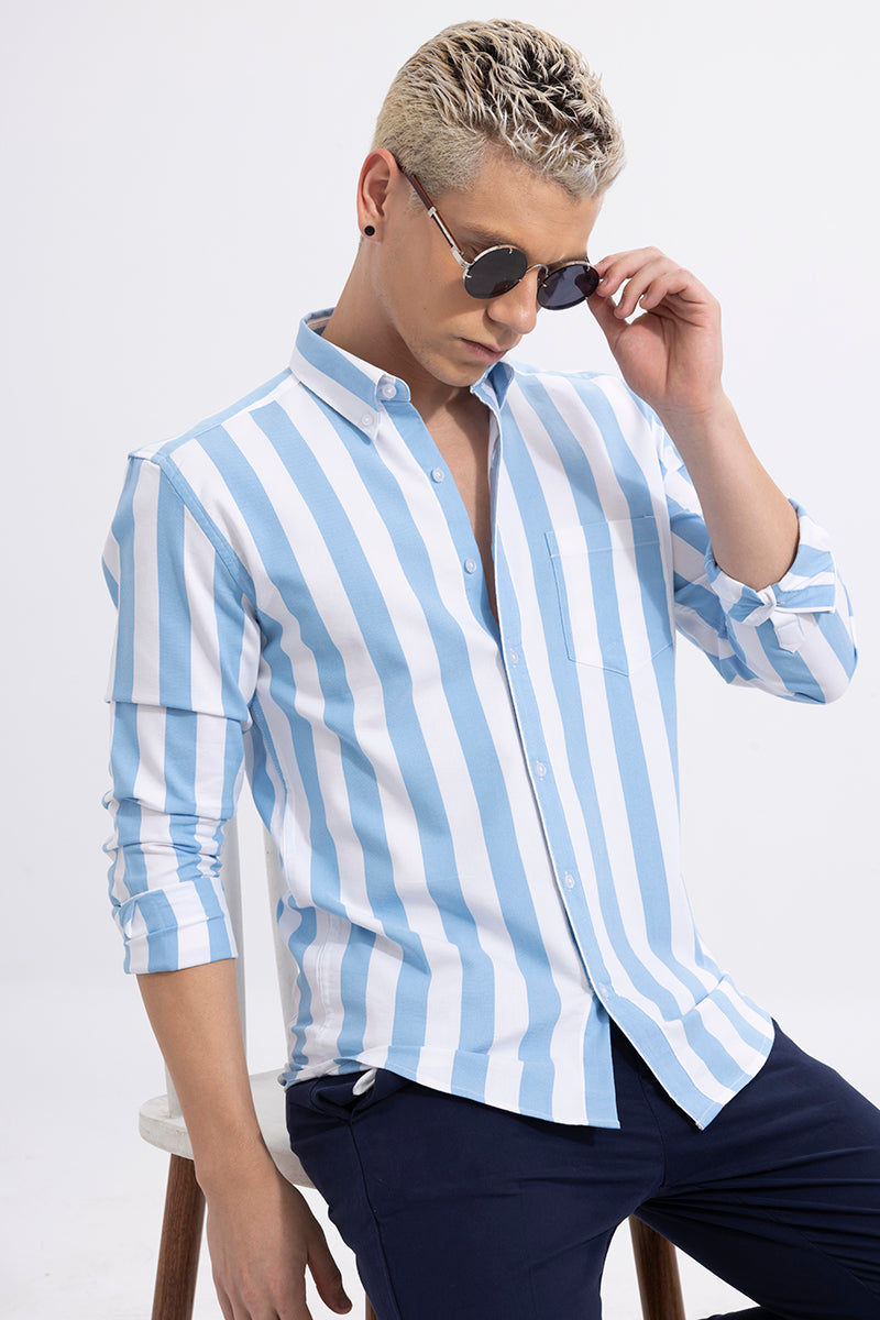 Bengal Stripe Blue Shirt | Relove