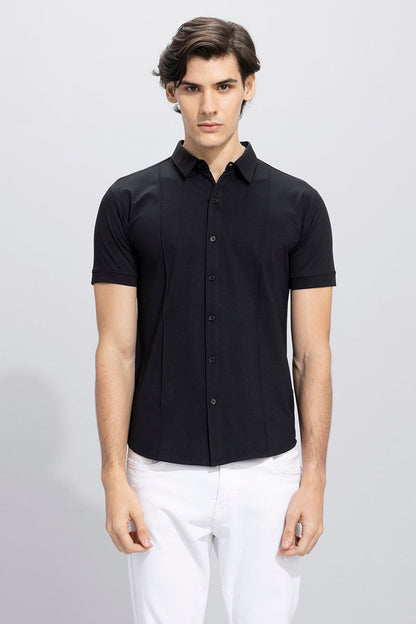 On Pleat Black Shirt | Relove