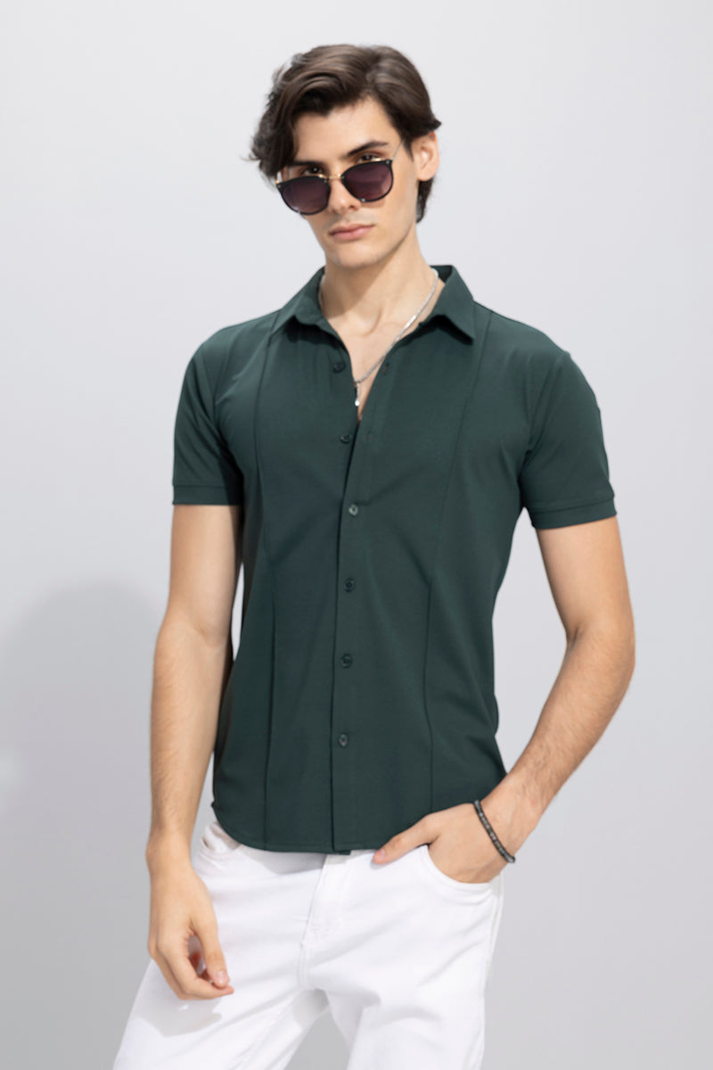 On Pleat Green Shirt | Relove