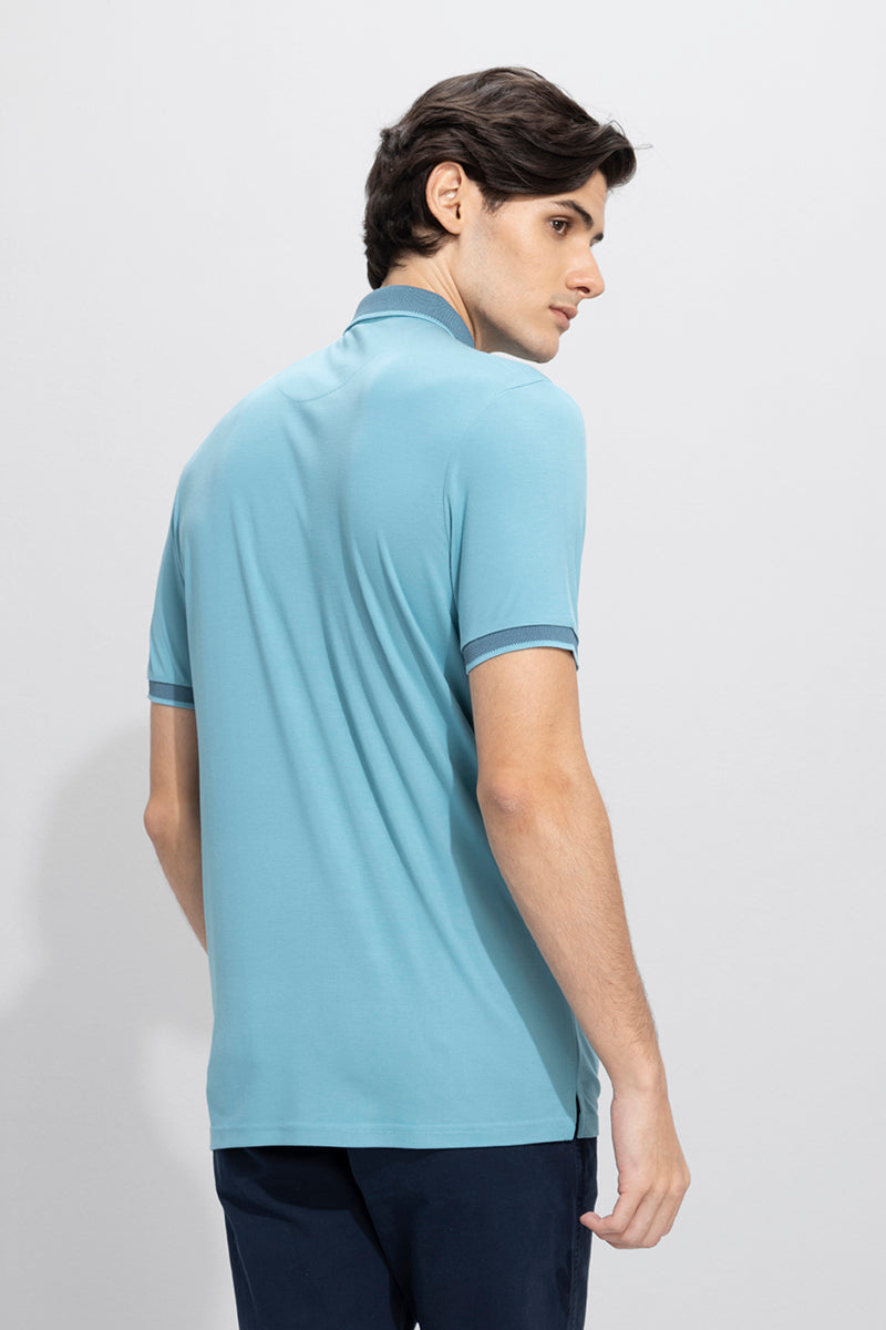 Camiseta Teal Blue Polo T-Shirt | Relove