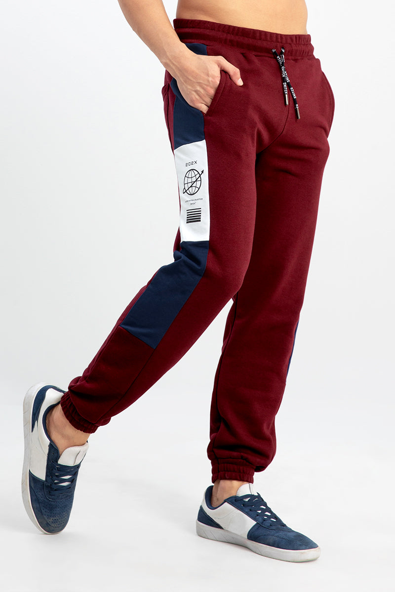 SNITCH Maroon Jogger - SNITCH