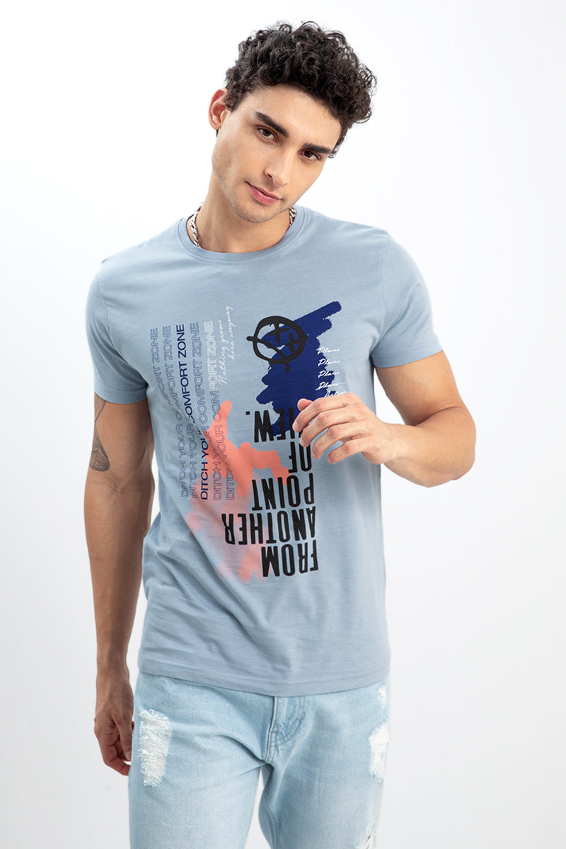Comfort Zone Blue T-Shirt - SNITCH