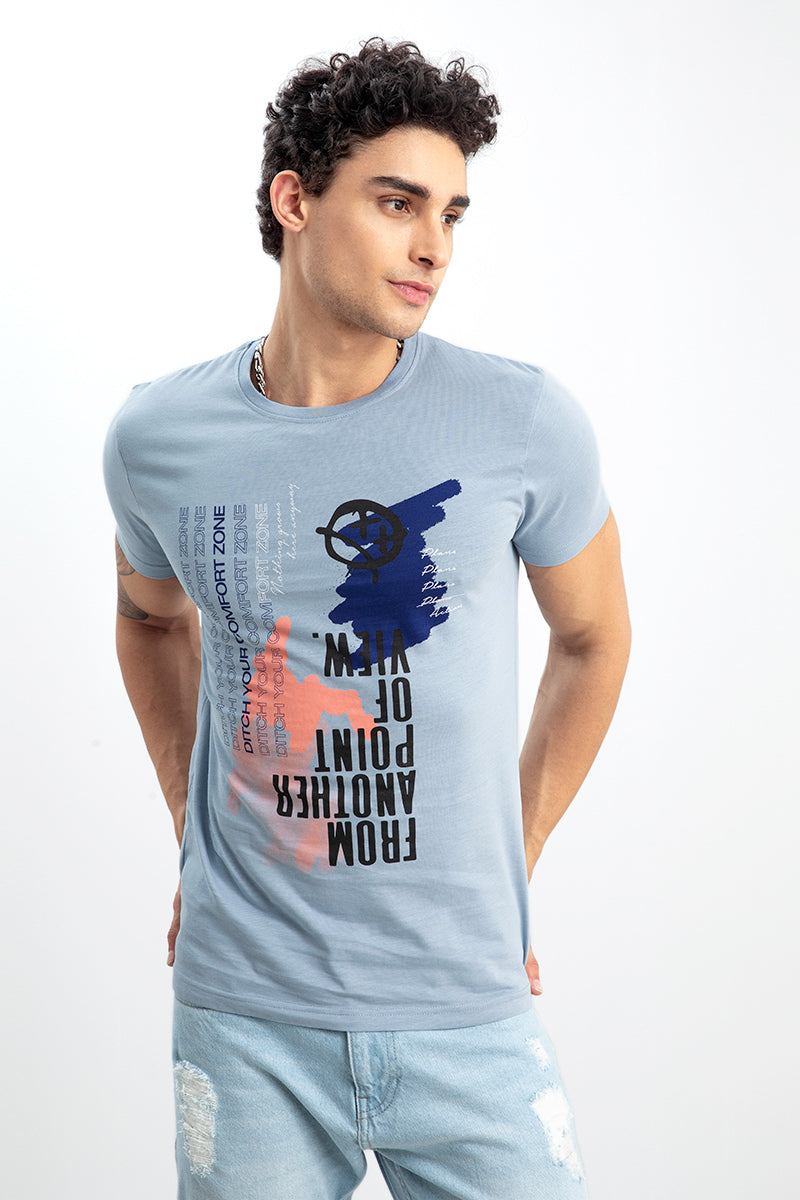 Comfort Zone Blue T-Shirt - SNITCH