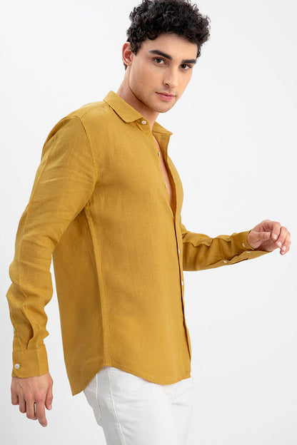 Grandiosity Camel Mustard Shirt - SNITCH