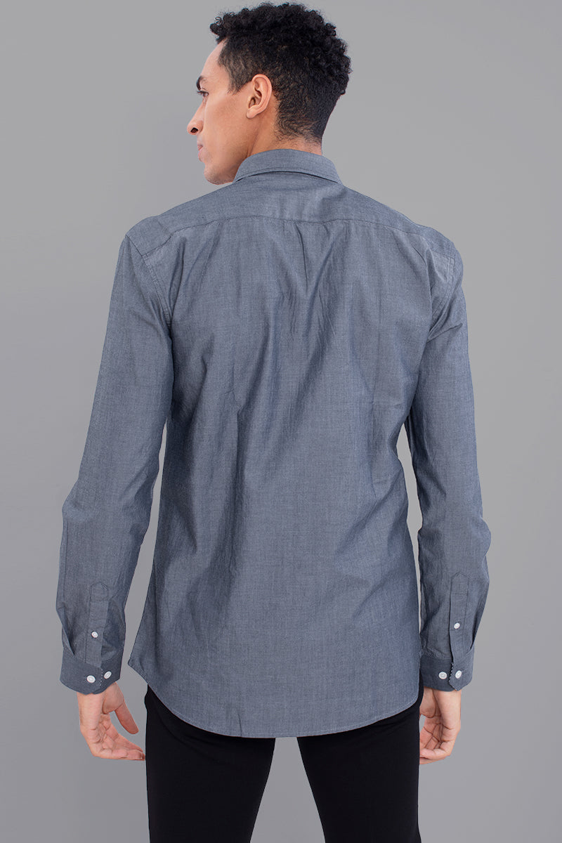 Triad Grey Stripe Shirt - SNITCH