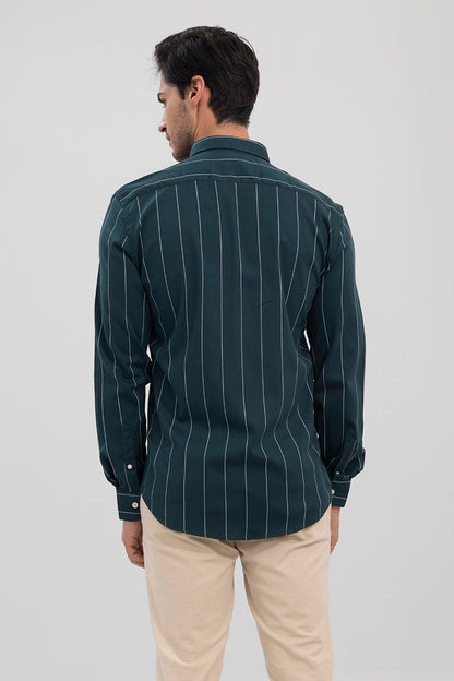 Stellar Stripe Green Shirt | Relove