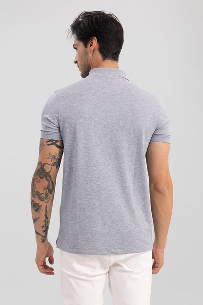 Felix Stone Grey Polo T-Shirt | Relove