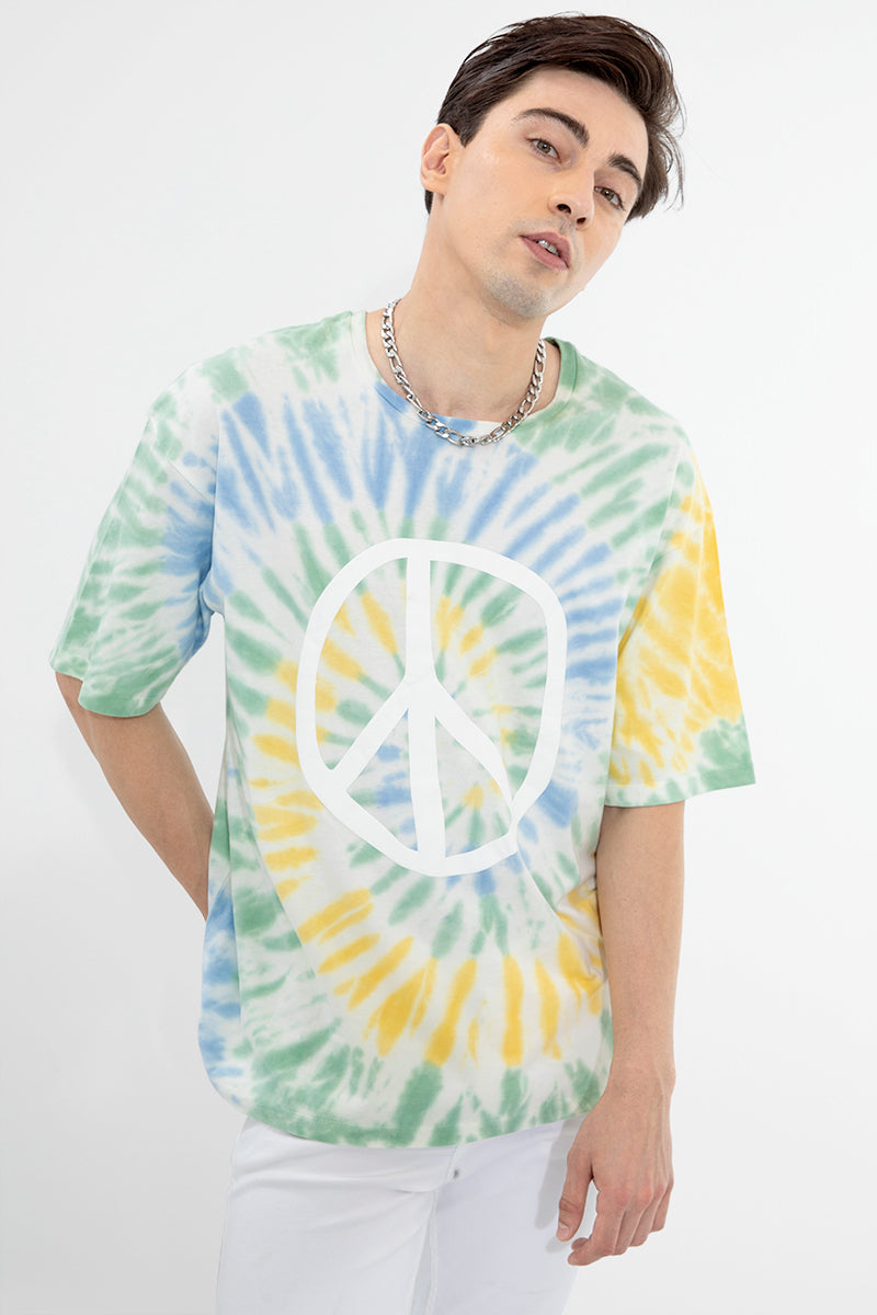 Peace Green T-Shirt - SNITCH