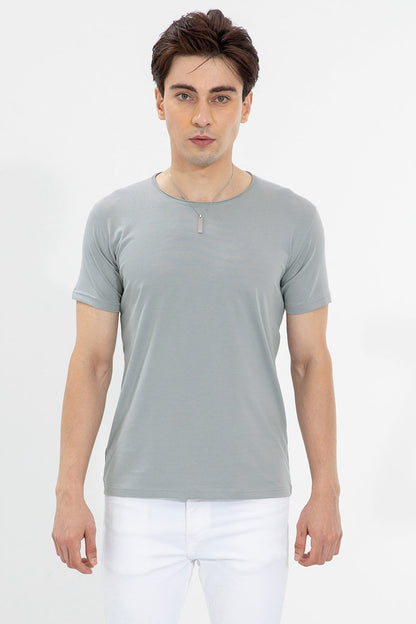 Raw Edge Grey T-Shirt - SNITCH