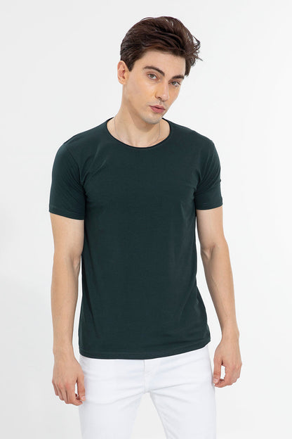 Raw Edge Military Green T-Shirt - SNITCH