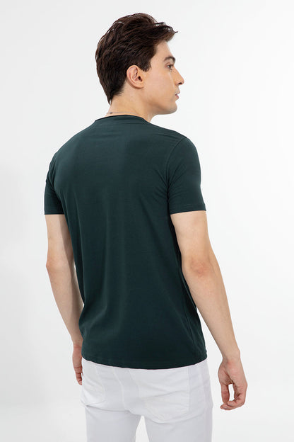 Raw Edge Military Green T-Shirt - SNITCH